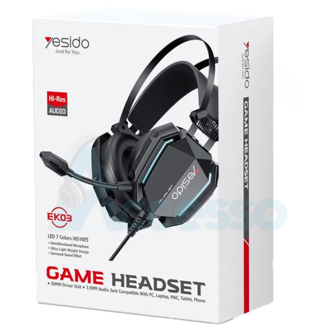 casque de jeu filaire ek03 yesido