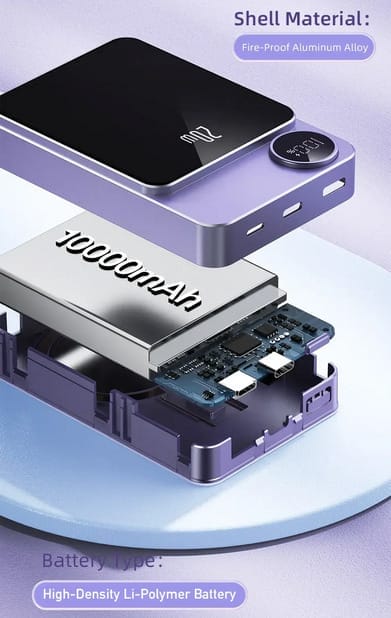 batterie externe sans fil 10 000 mah p39k awei