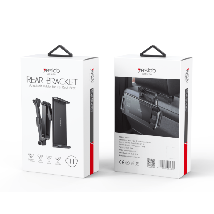 support de téléphone et tablette de voiture c117 yesido