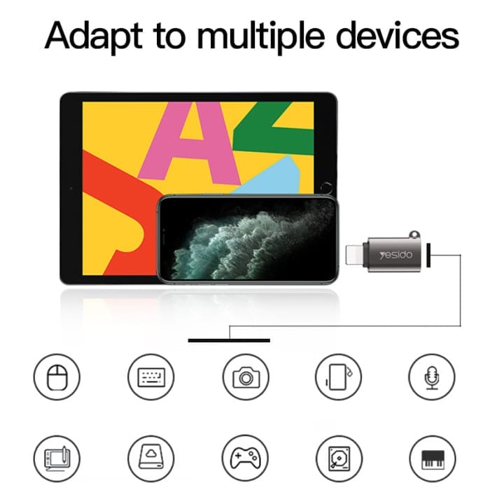 adaptateur lightning vers usb gs14 yesido