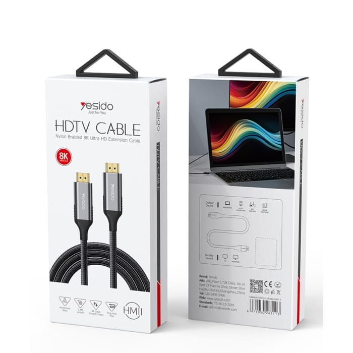 câble hdmi 2.1 hm11 yesido