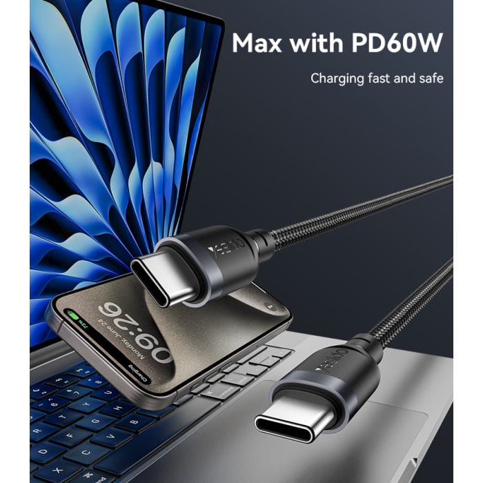câble usb c vers usb c ca194 yesido