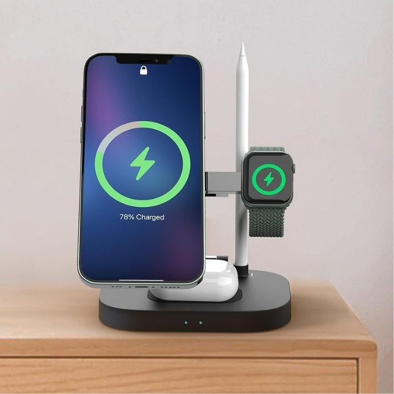 station de charge sans fil 4 en 1 w22 awei