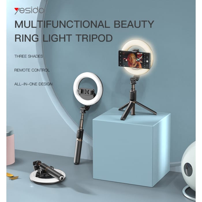 Perche à selfie avec LED SF12 YESIDO – Image 2