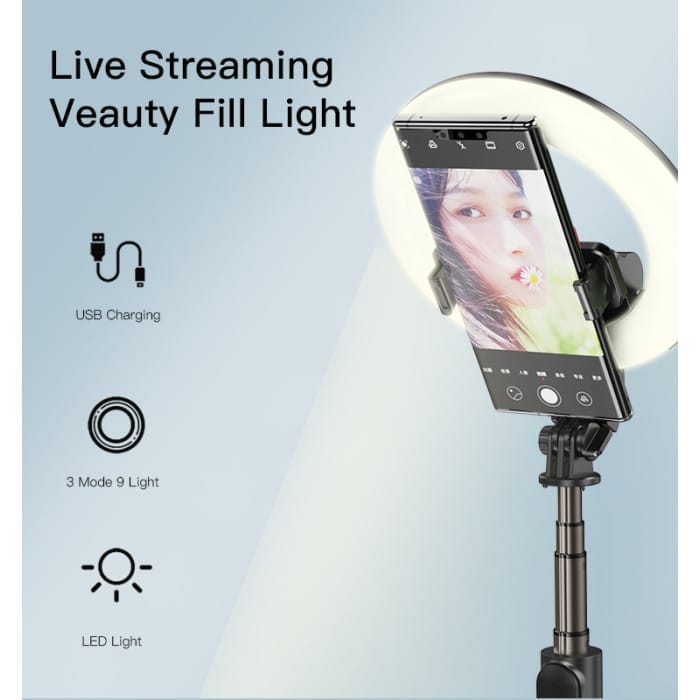 Perche à selfie avec LED SF12 YESIDO – Image 4