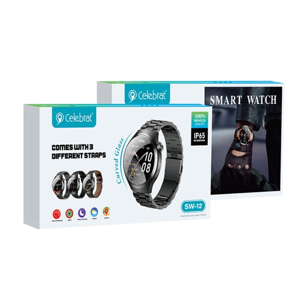 Montre connectée à trois bracelets multifonction SW-12 Celebrat – Image 10